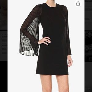 Calvin Klein Pleated Sleeve Dress
